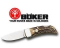 Boker Gentlemans Folder Stag Handle Lock Back Folding Pocket Knife 111006