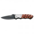 Boker Magnum High Peak Wood handle Black Blade Knife 01RY967