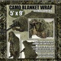 Mil Spec Plus Ghillie Blanket Wrap 5' x 9'  Woodland Camoflage 02-9911
